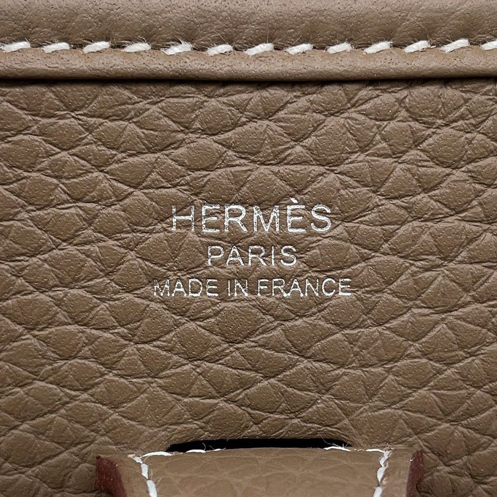 Hermes Shoulder Bag Evelyne 3 23 Etoupe Silver Taurillon Clemence — view 5