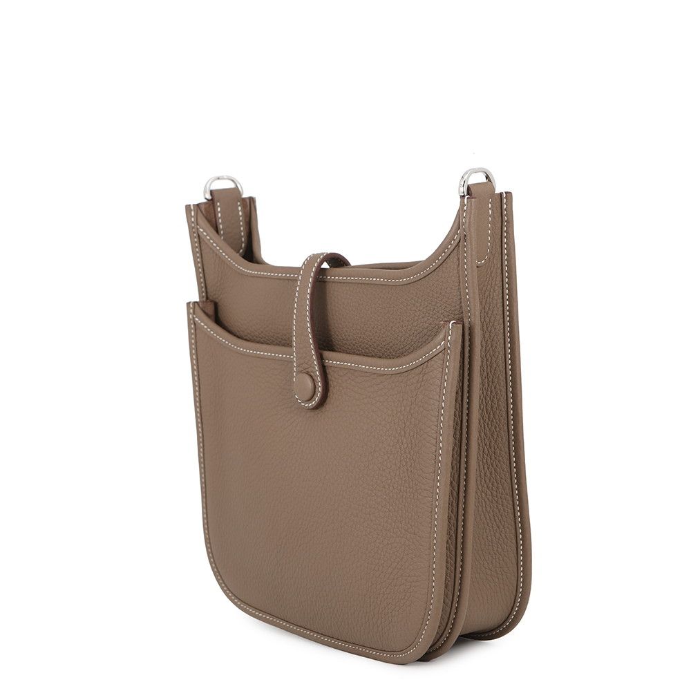 Hermes Shoulder Bag Evelyne 3 23 Etoupe Silver Taurillon Clemence — view 2