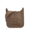Hermes Shoulder Bag Evelyne 3 23 Etoupe Silver Taurillon Clemence