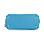 Hermes Bolide Mini Blue Zanzibar Silver Color 2-Way Handbag — view 3