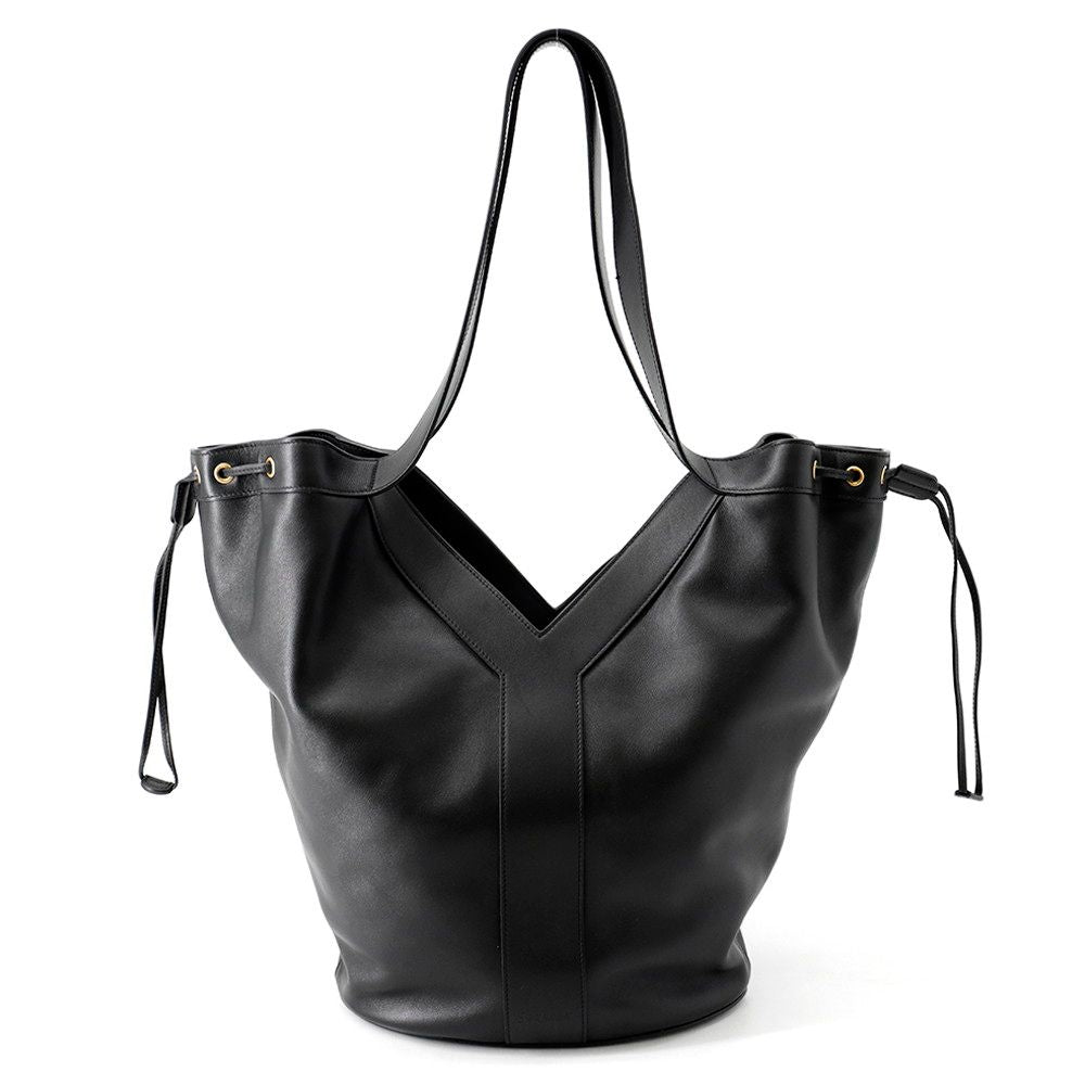 Saint Laurent Paris Tote Hobo Calf Leather Black