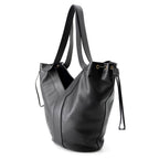 Saint Laurent Paris Tote Hobo Calf Leather Black — view 2