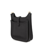 Hermes Shoulder Bag Evelyne 3 23 Black Gold Taurillon Clemence — view 2