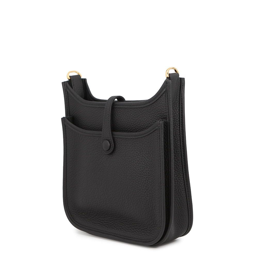 Hermes Shoulder Bag Evelyne 3 23 Black Gold Taurillon Clemence — view 2