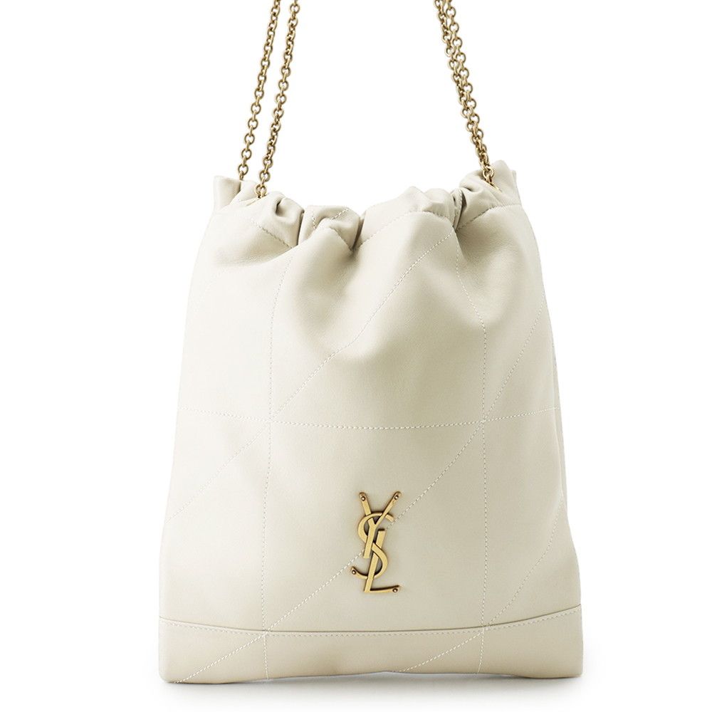 Saint Laurent Paris Chain Shoulder Bag Jamie 4.3 Lambskin White