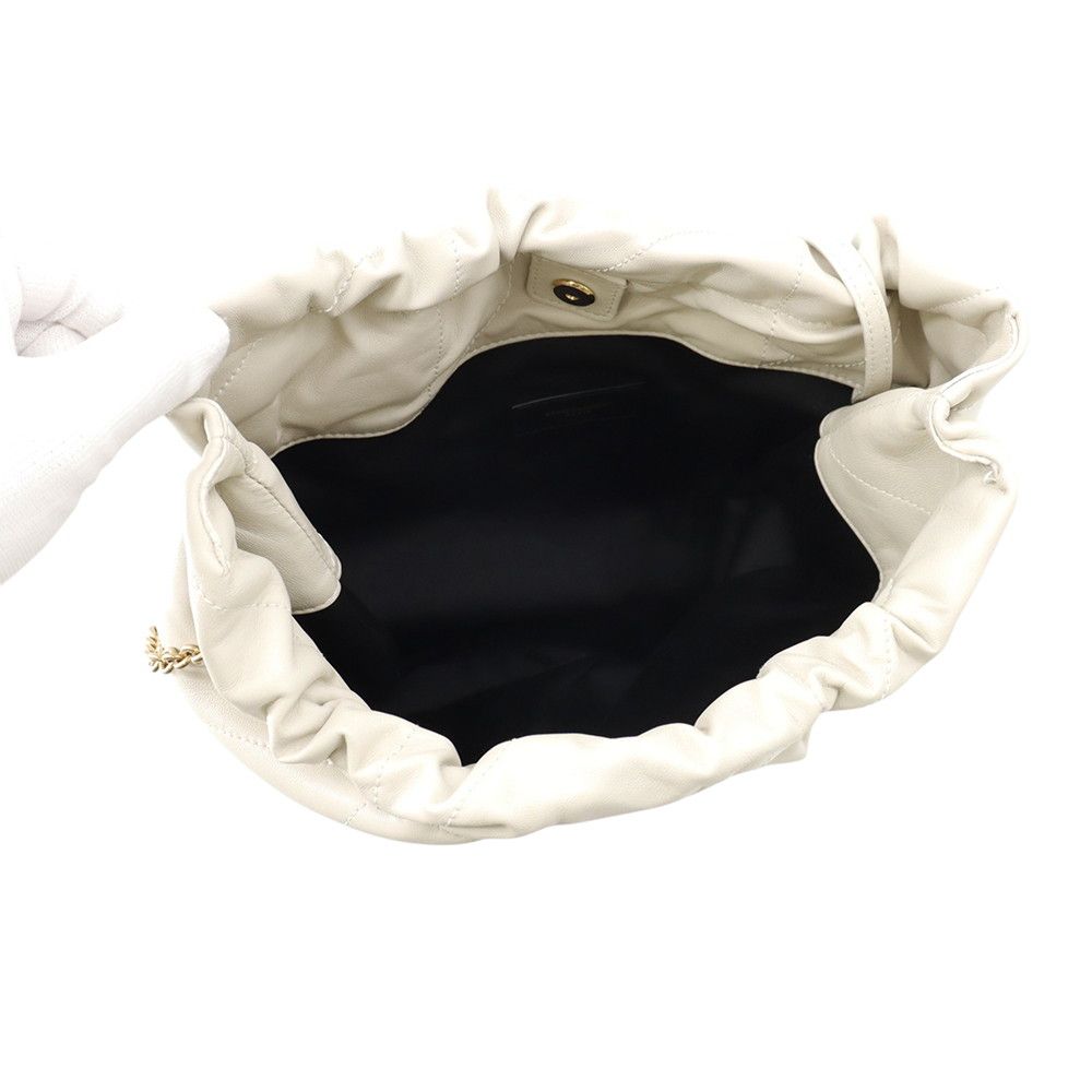 Saint Laurent Paris Chain Shoulder Bag Jamie 4.3 Lambskin White — view 5