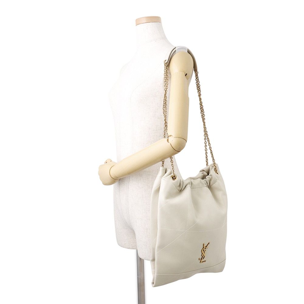 Saint Laurent Paris Chain Shoulder Bag Jamie 4.3 Lambskin White — view 4