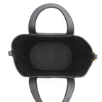 Hermes Tote in the Loop 18 Black Gold Taurillon Clemence Swift — view 5