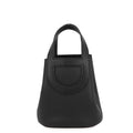 Hermes Tote in the Loop 18 Black Gold Taurillon Clemence Swift