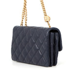 Chanel Chain Shoulder Bag Quilted 20 CC Logo Lambskin — view 2