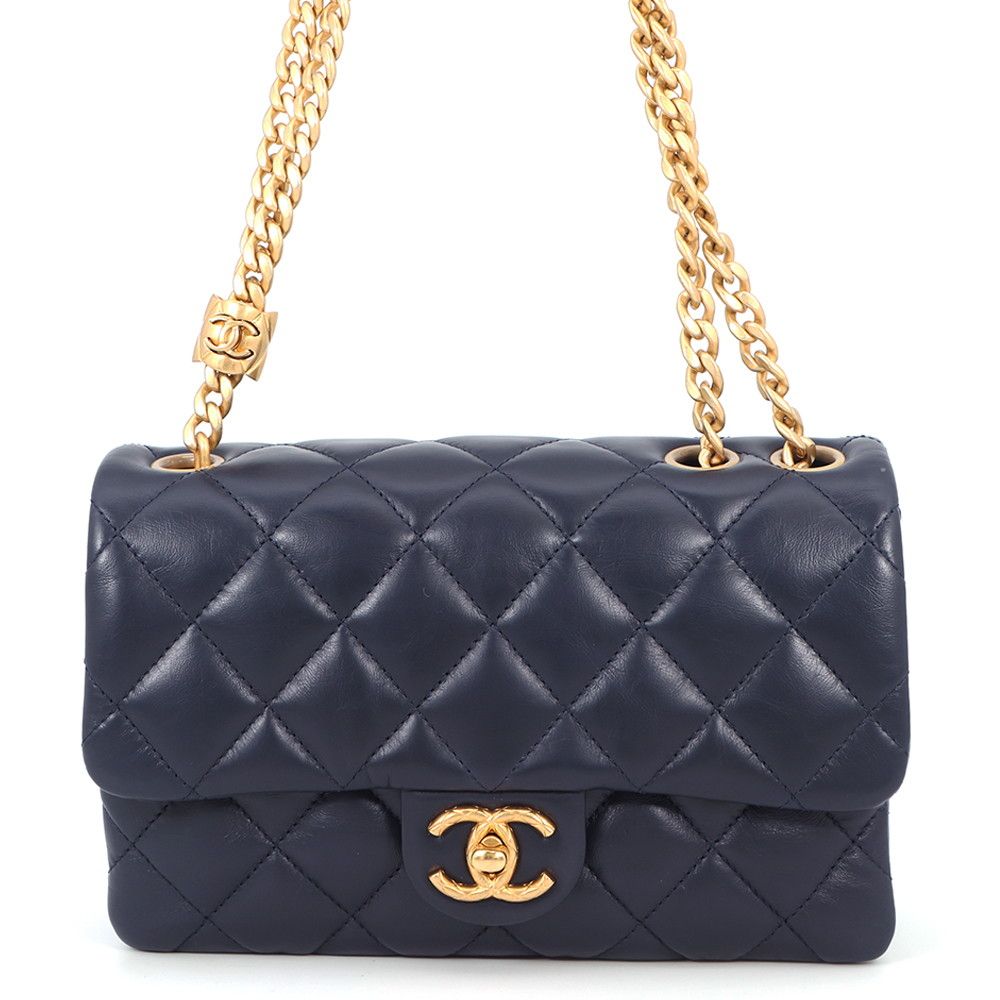 Chanel Chain Shoulder Bag Quilted 20 CC Logo Lambskin