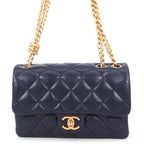 Chanel Chain Shoulder Bag Quilted 20 CC Logo Lambskin