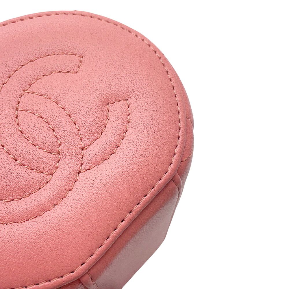 Chanel Chain Shoulder Bag CC Logo Quilted Vanity Top Handle Lambskin — view 6