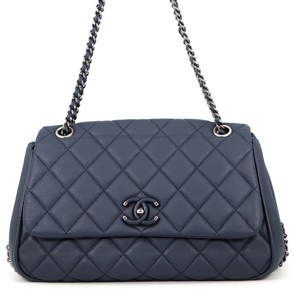Chanel Chain Shoulder Bag Quilted CC Logo 2-Way