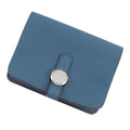 Hermes Coin Case Dogon Col Vert Silver Swift Wallet Purse
