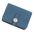 Hermes Coin Case Dogon Col Vert Silver Swift Wallet Purse