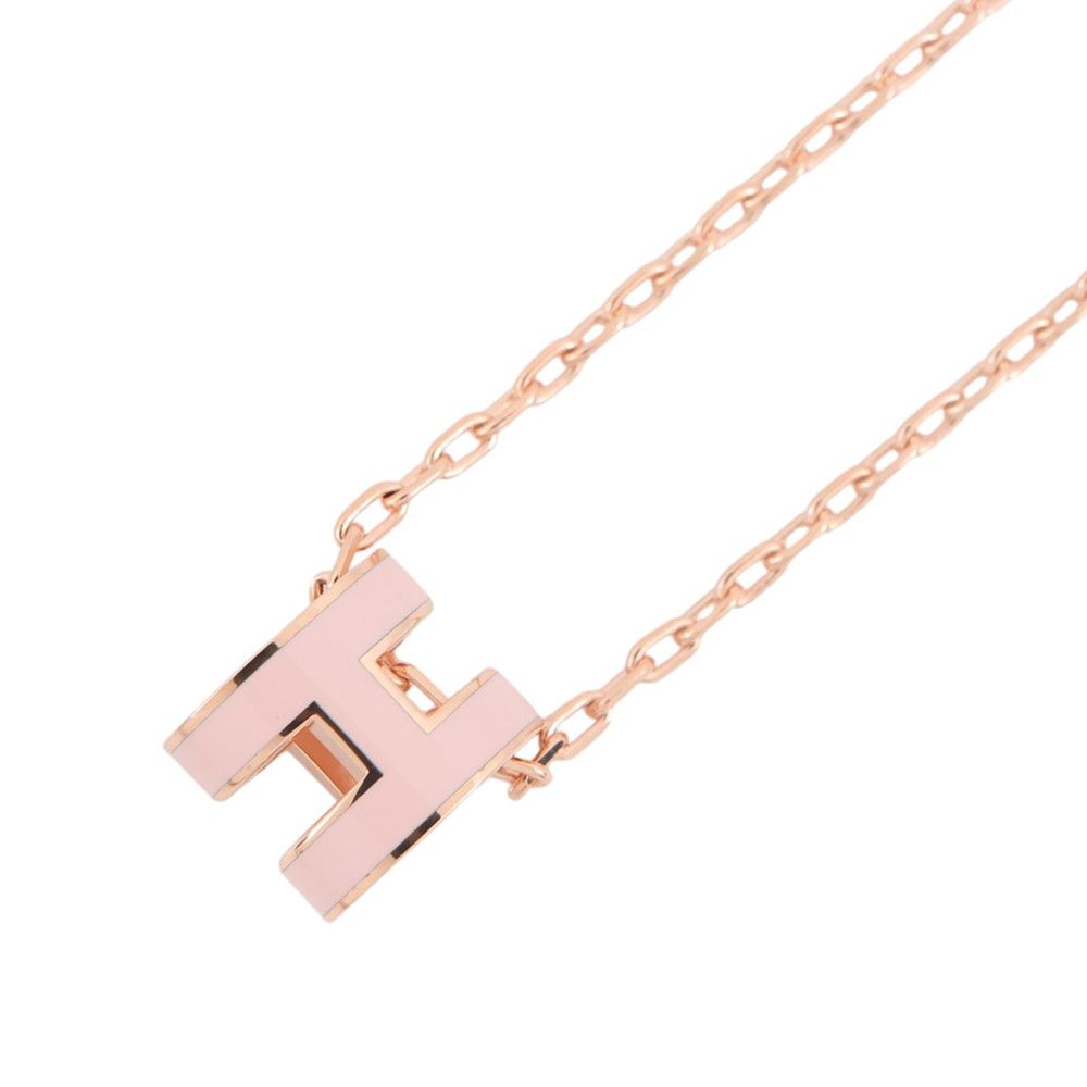 Hermes Necklace Pop Rose Dragee Pink Gold — view 3