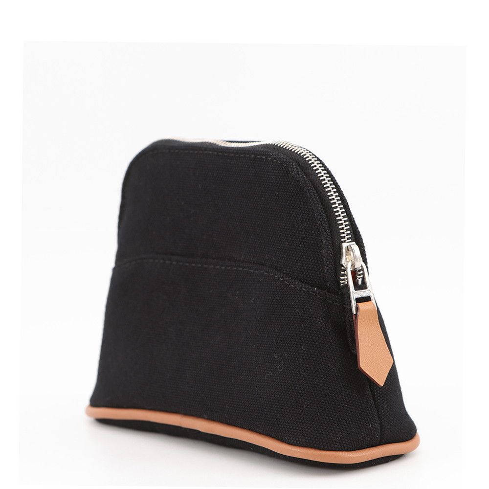 Hermes Pouch Bolide Mini Black Silver Cotton Case — view 2