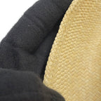 Chanel Straw Hat CC Logo Ribbon M Hat Black — view 8