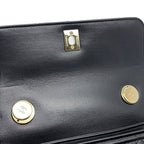 Chanel CC Logo Quilted 2-Way Shoulder Bag Black — view 9