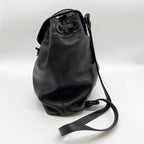Chanel CC Logo Turnlock Backpack Leather Black Vintage — view 5