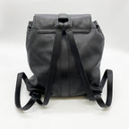 Chanel CC Logo Turnlock Backpack Leather Black Vintage — view 3