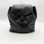 Chanel CC Logo Turnlock Backpack Leather Black Vintage — view 2