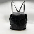 Chanel CC Logo Turnlock Backpack Leather Black Vintage