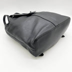 Chanel CC Logo Turnlock Backpack Leather Black Vintage — view 7