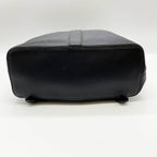 Chanel CC Logo Turnlock Backpack Leather Black Vintage — view 4