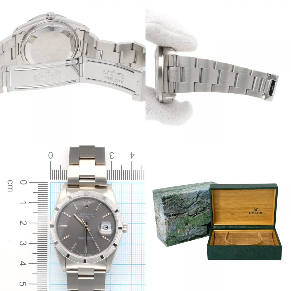 Rolex Date Oyster Perpetual Watch Stainless Steel Automatic Winding Overhauled — view 9