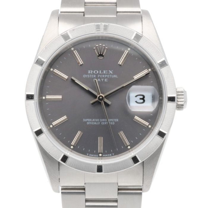 Rolex Date Oyster Perpetual Watch Stainless Steel Automatic Winding Overhauled