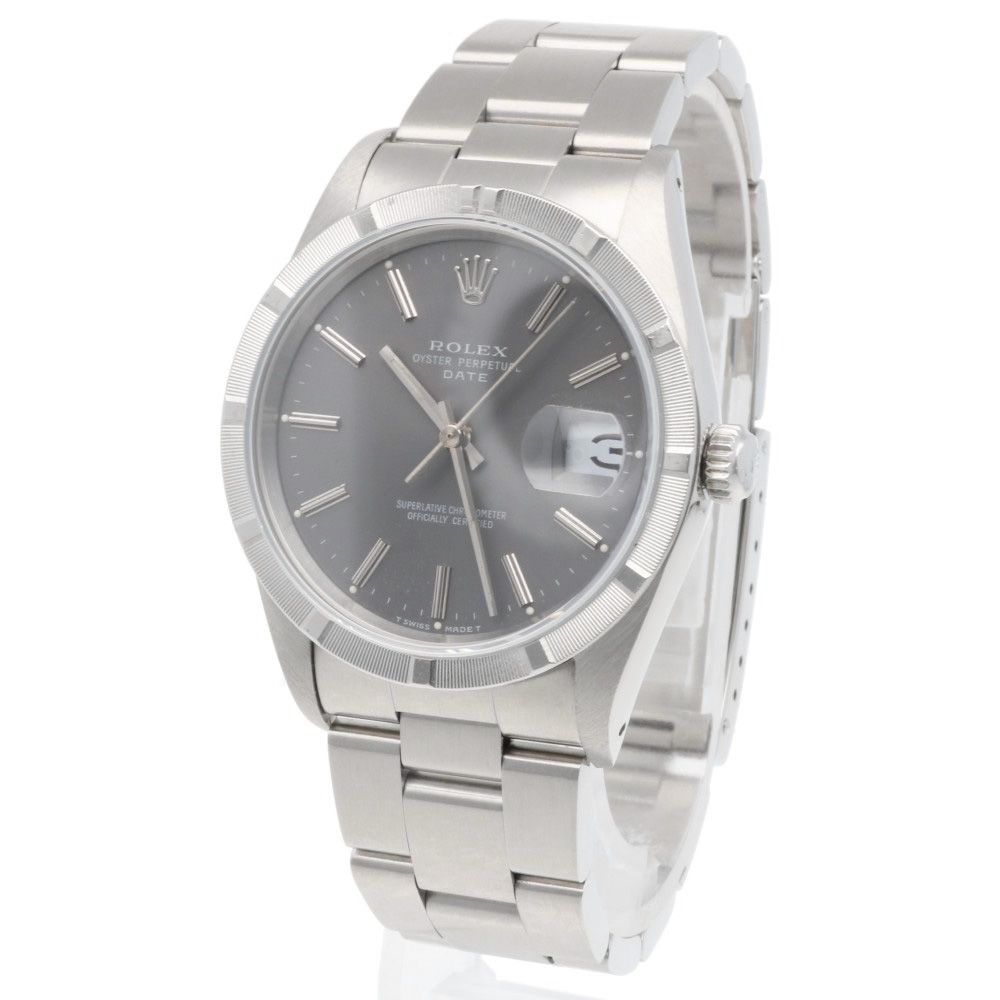 Rolex Date Oyster Perpetual Watch Stainless Steel Automatic Winding Overhauled — view 3