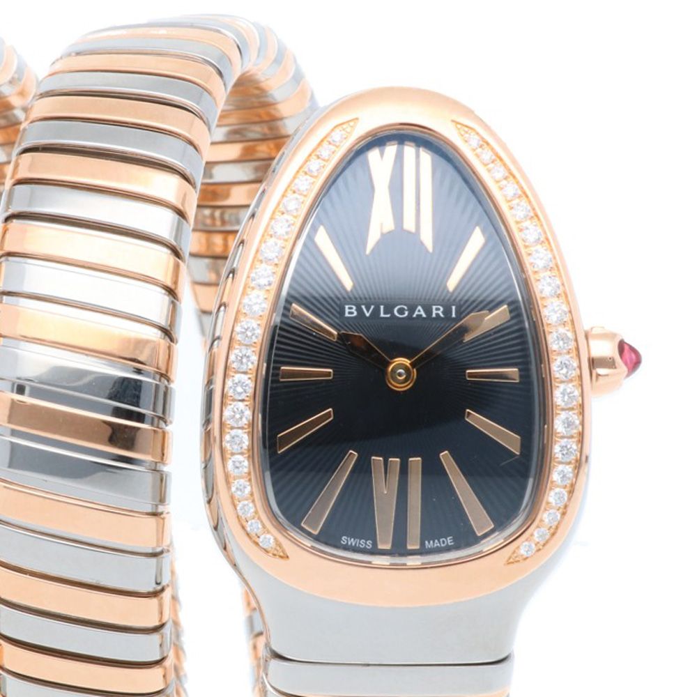 Bvlgari Serpenti Tubogas Watch Stainless Steel Quartz