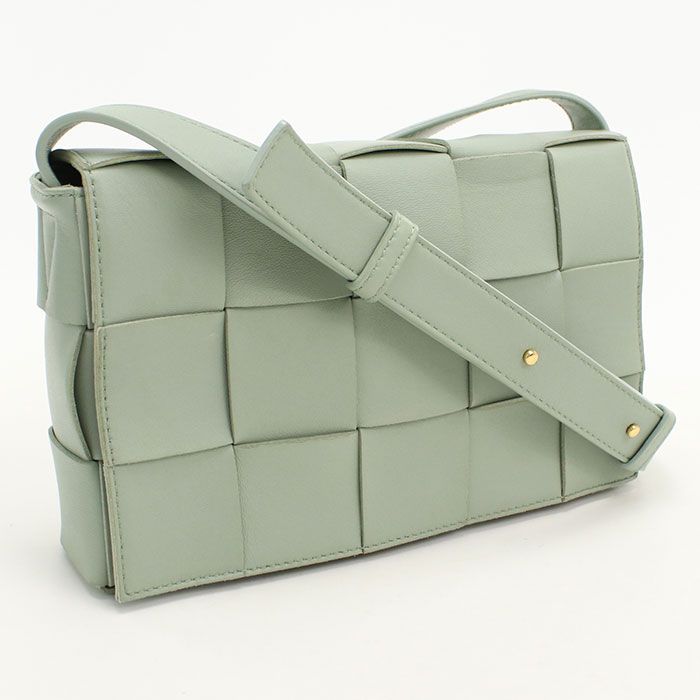 Bottega Veneta Maxi Intrecciato Crossbody Shoulder Bag Leather