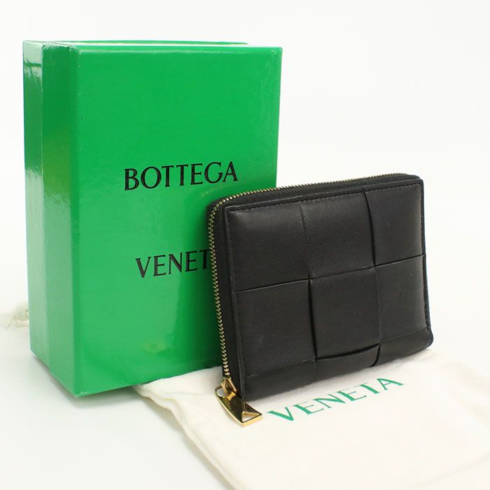 Bottega Veneta Zip Around Wallet Cassette Bifold Lambskin