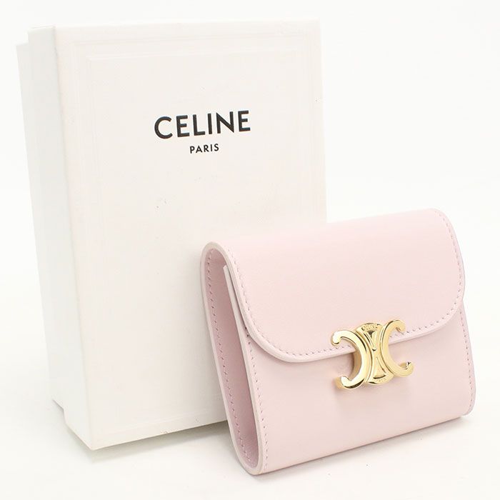 Celine Small Flap Wallet Triomphe Trifold Calf