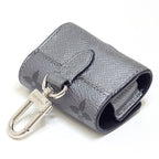 Louis Vuitton LV Earphones Pouch Taigarama Gray Silver — view 3
