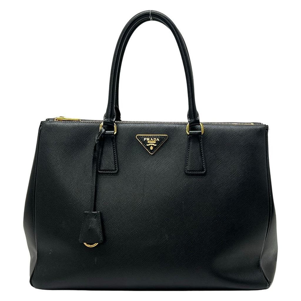 Prada Tote Vintage Galleria Large Black Leather