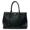 Prada Tote Vintage Galleria Large Black Leather