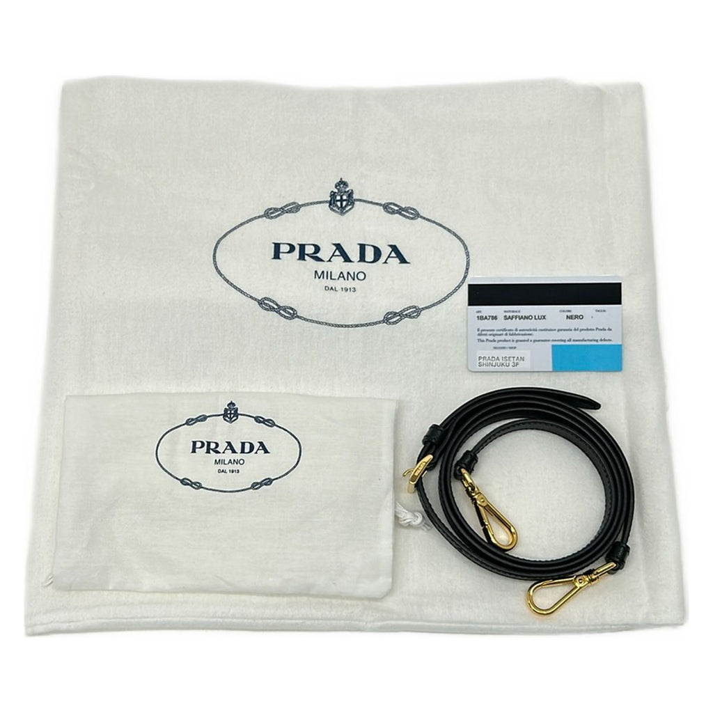 Prada Tote Vintage Galleria Large Black Leather — view 8