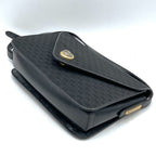 Gucci Shoulder Bag Micro GG Canvas Leather Black Vintage — view 4