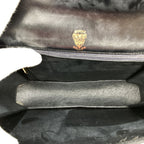 Gucci Shoulder Bag Micro GG Canvas Leather Black Vintage — view 7