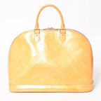 Louis Vuitton Monogram Vernis Alma GM Tote Purse Handbag Beige — view 2
