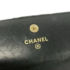 Chanel Wallet Camellia Black Gold Lambskin — view 6