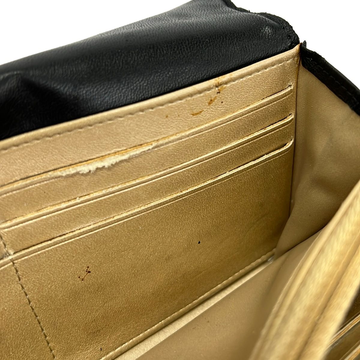 Chanel Wallet Camellia Black Gold Lambskin — view 9