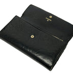 Chanel Wallet Camellia Black Gold Lambskin — view 3