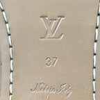 Louis Vuitton Long Boots 37 Beige Gray Brown Monogram — view 6
