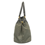 Prada Tote Khaki Dark Gray Leather — view 2