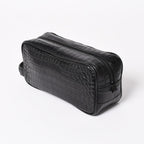 Bottega Veneta Croco Embossed Travel Pouch Black Matte — view 4